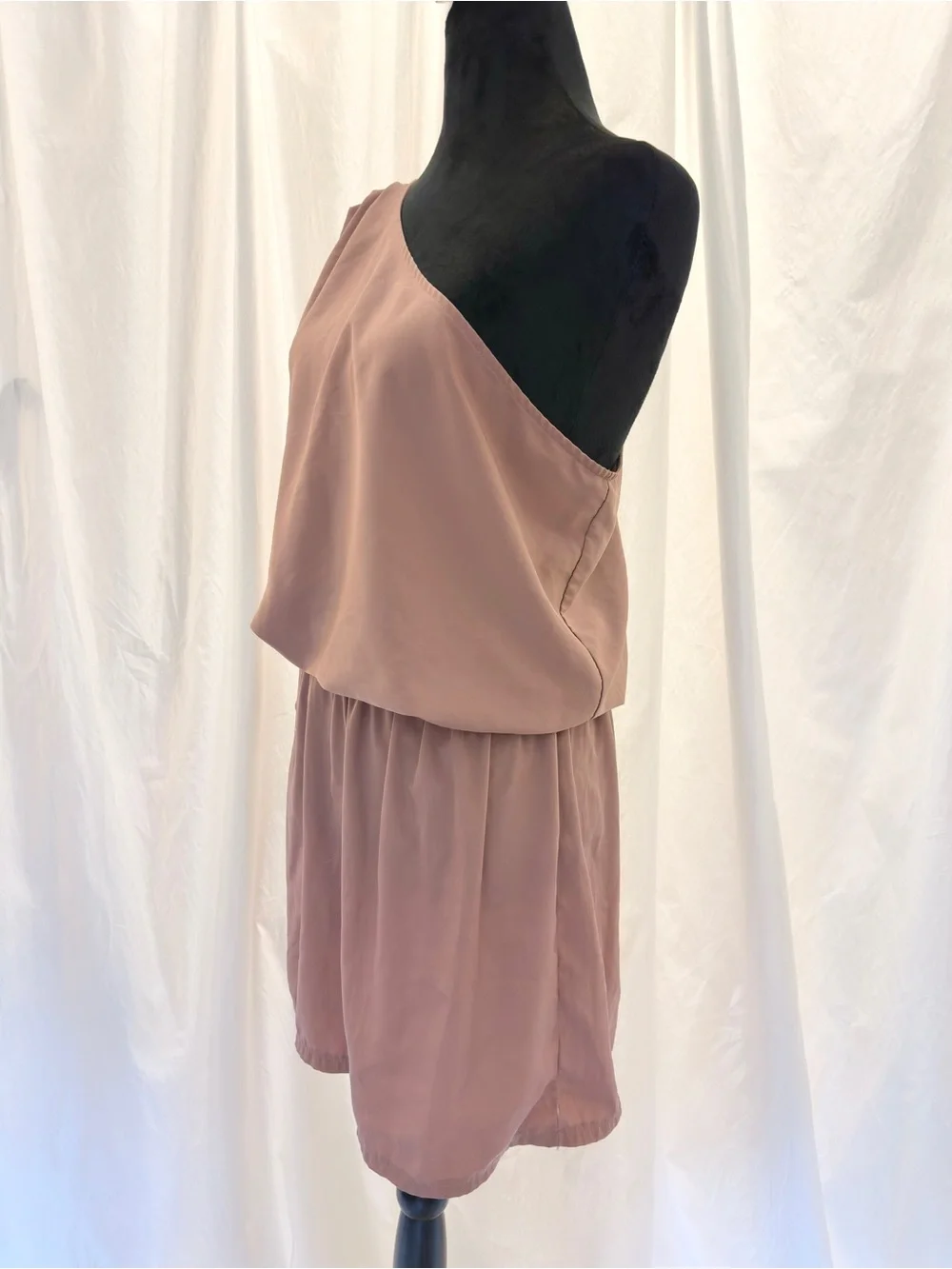 Asymmetrical One Shoulder Mini Dress Sweet Rain